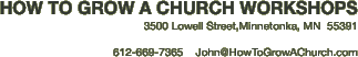 HOW TO GROW A CHURCH